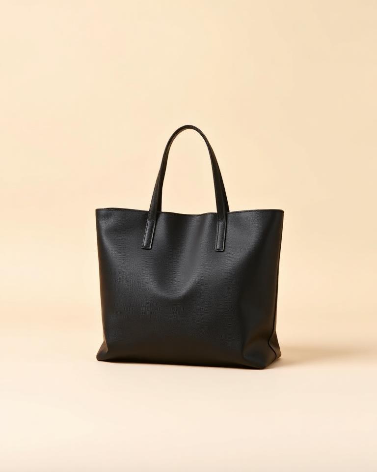 Black Leather Tote