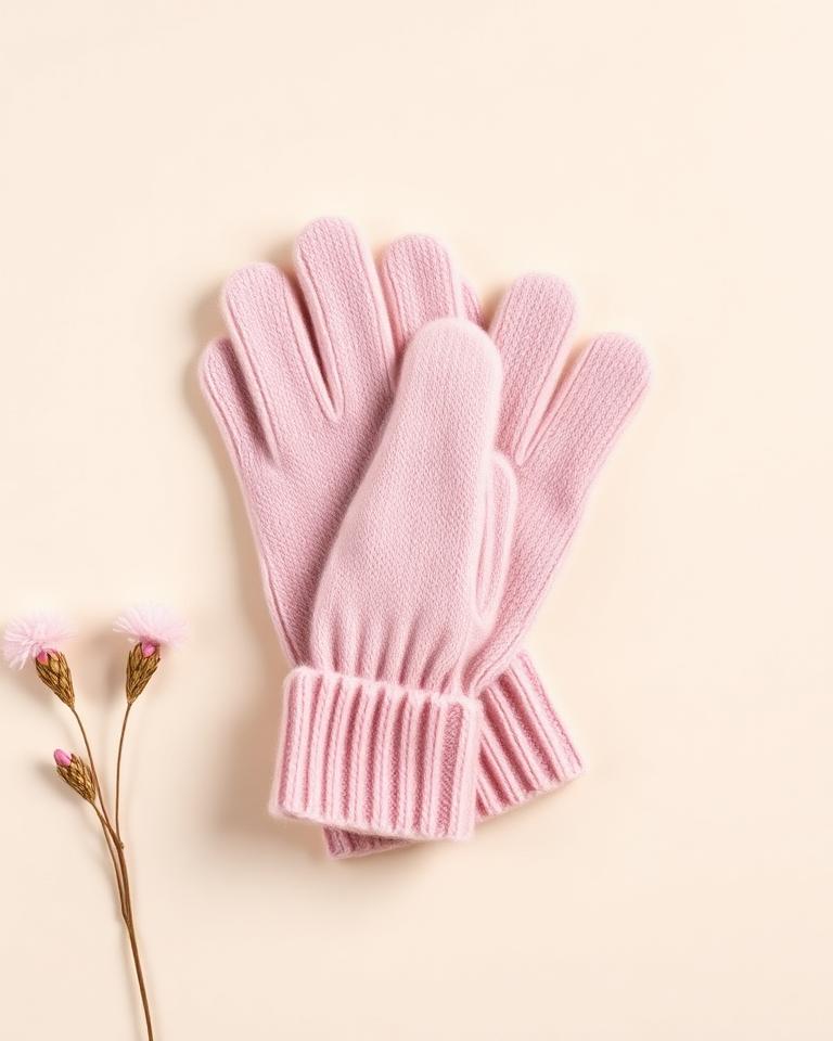 Blush Cashmere Gloves