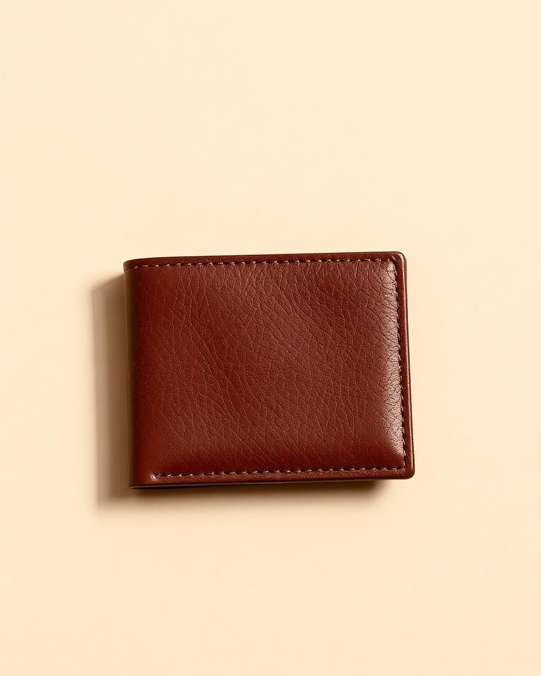 Brown Leather Bifold Wallet