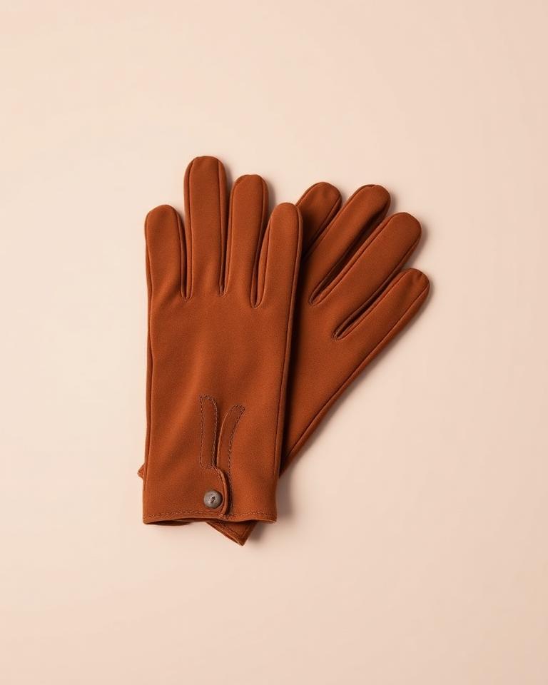 Brown Suede Gloves