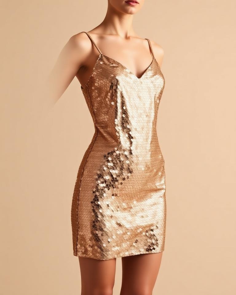 Champagne Sequin Mini