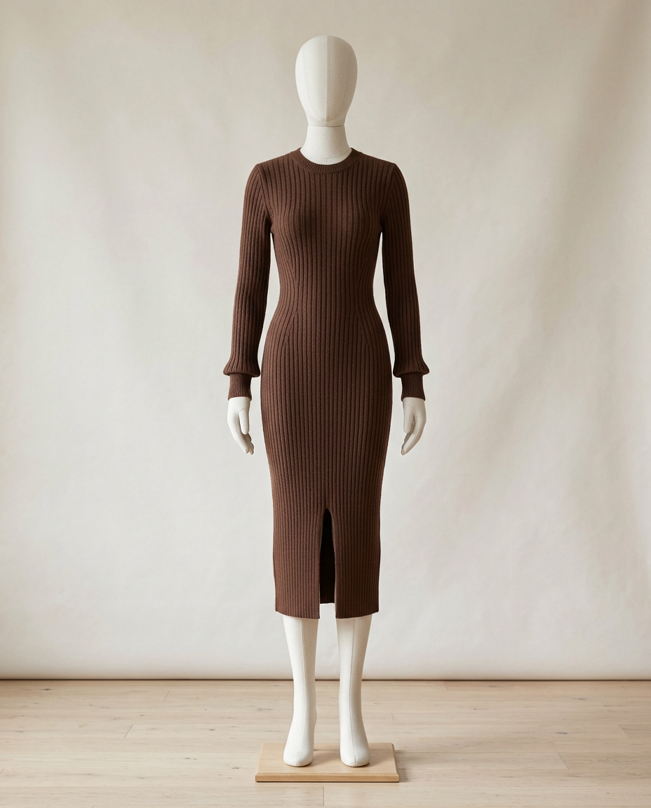 Chocolate Knit Midi