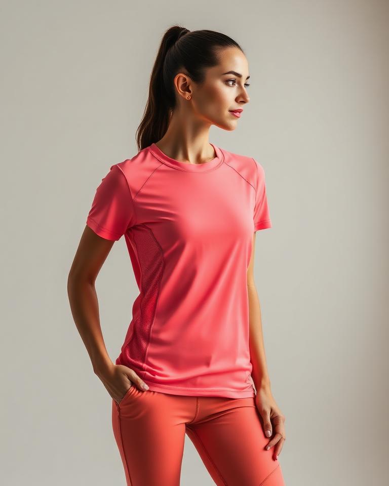 Coral Running Tee