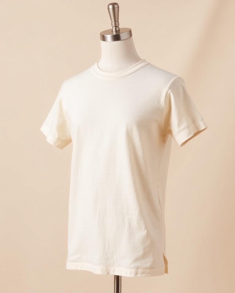 Cream Linen Tee