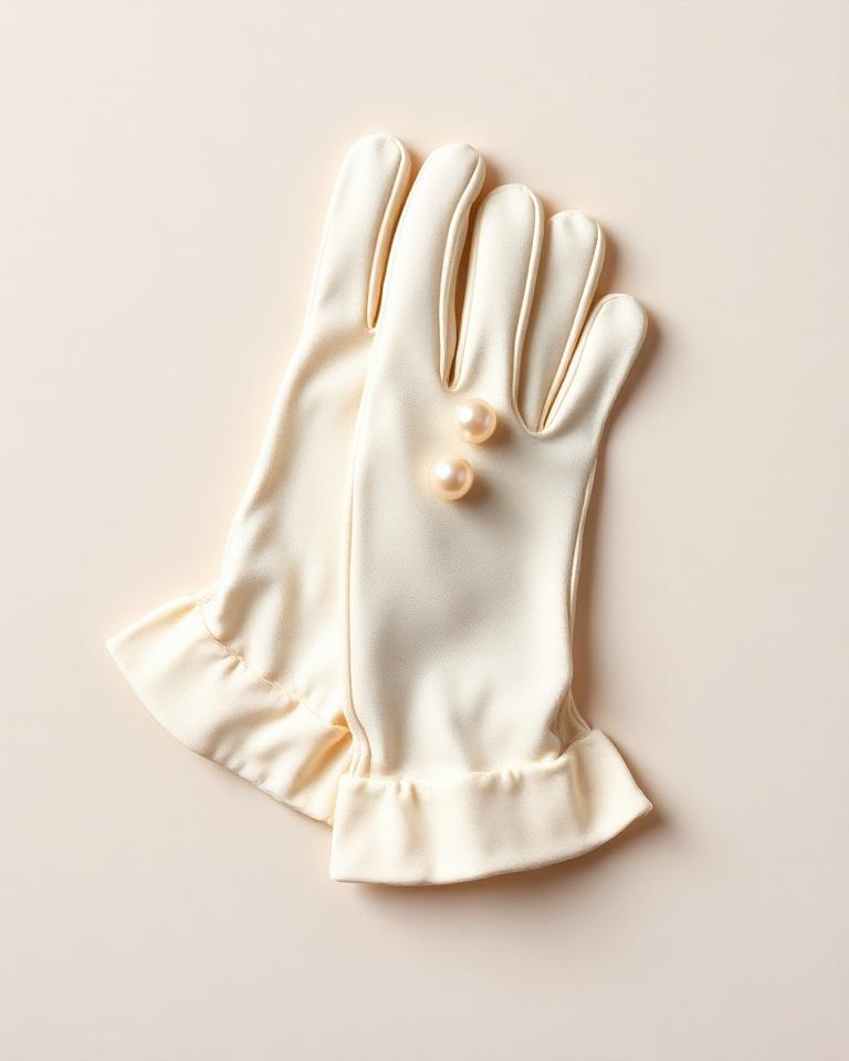 Cream Pearl Gloves