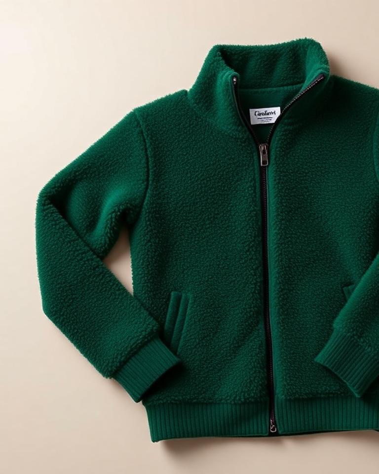 Forest Green Fleece Jacket