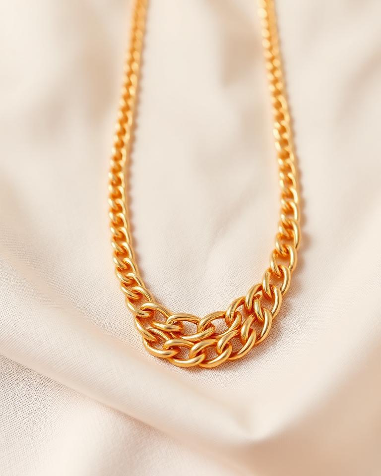 Gold Chunky Chain Necklace