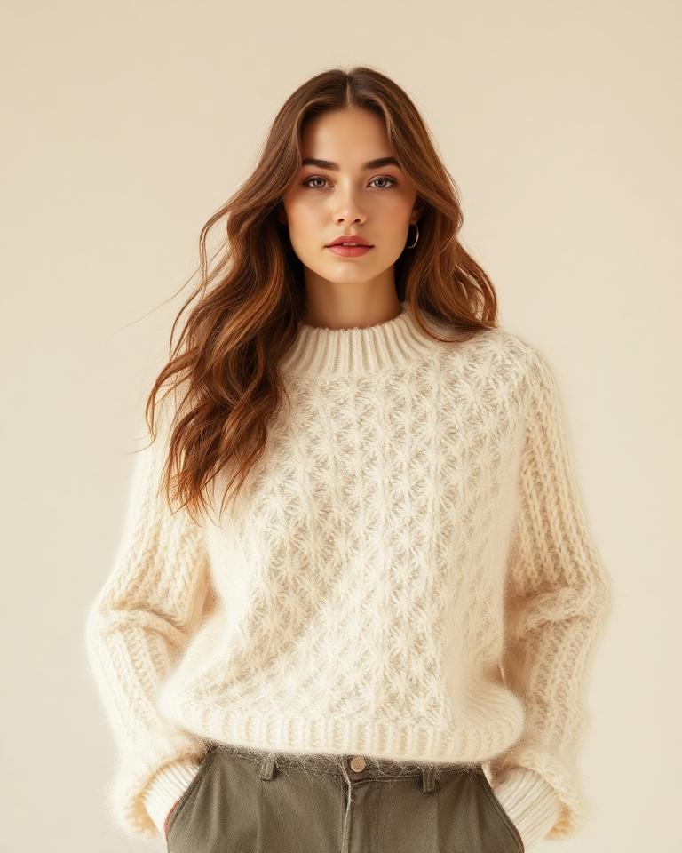Ivory Mohair Sweater