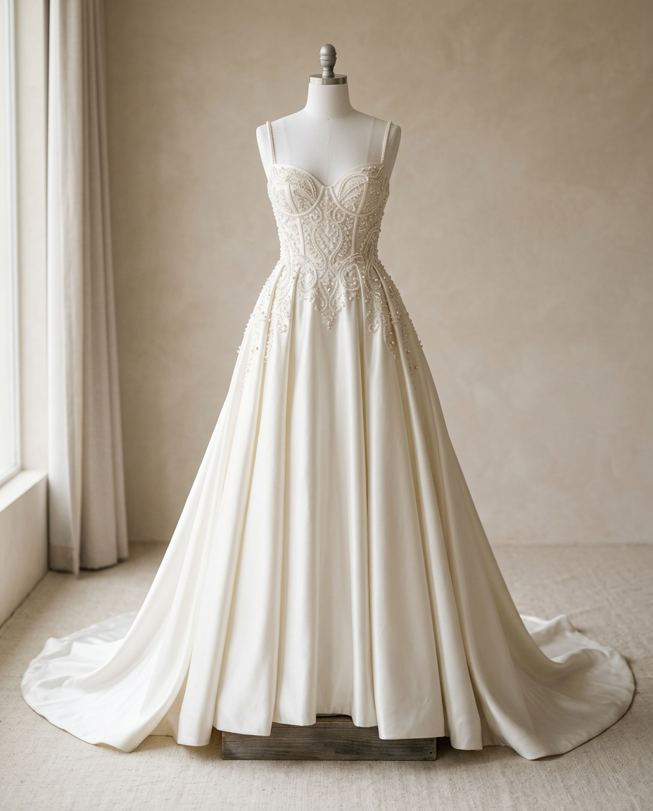 Ivory Pearl Bridal Gown