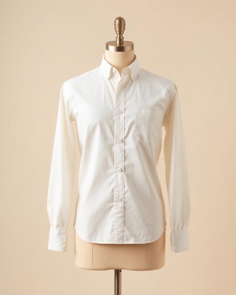 Ivory Poplin Shirt