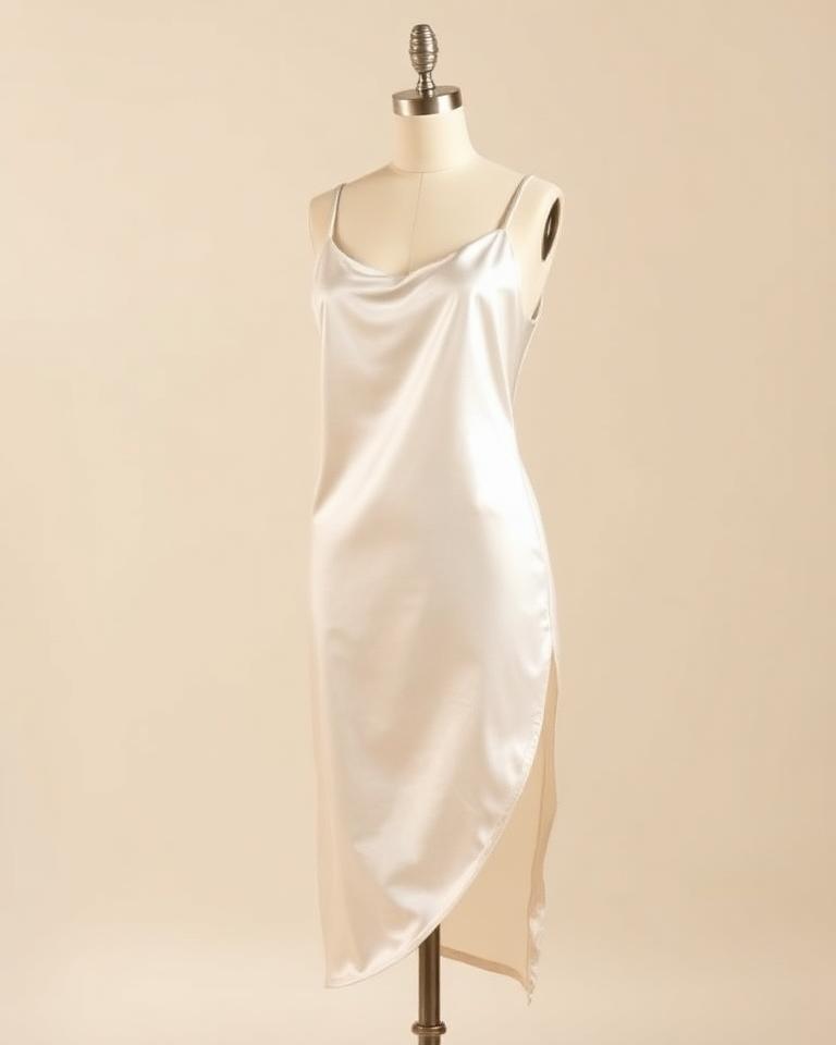 Ivory Silk Slip Dress