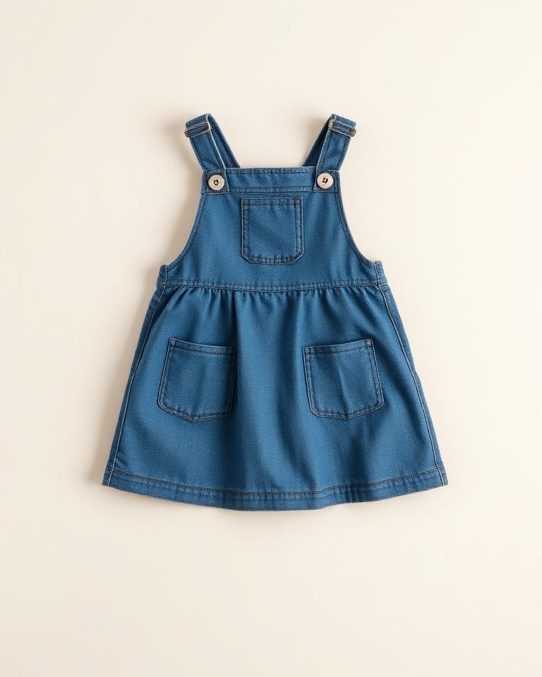 Kids Blue Denim Dress