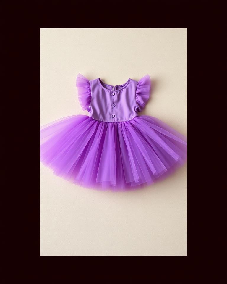 Kids Purple Tutu Dress