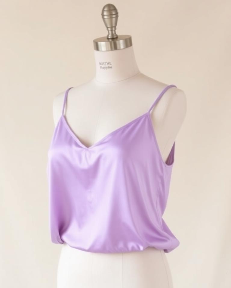 Lilac Silk Camisole