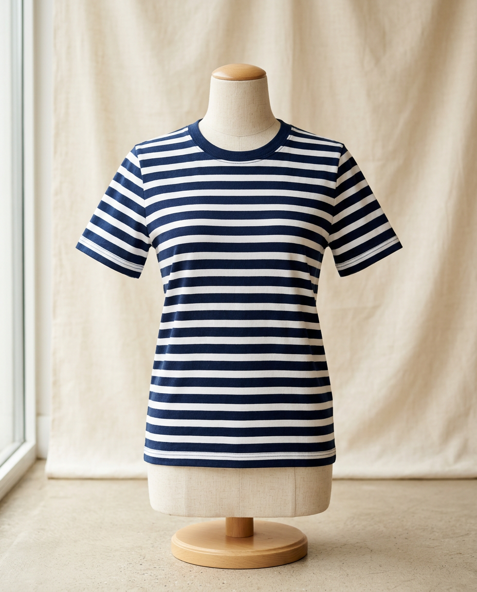 Navy Striped Tee