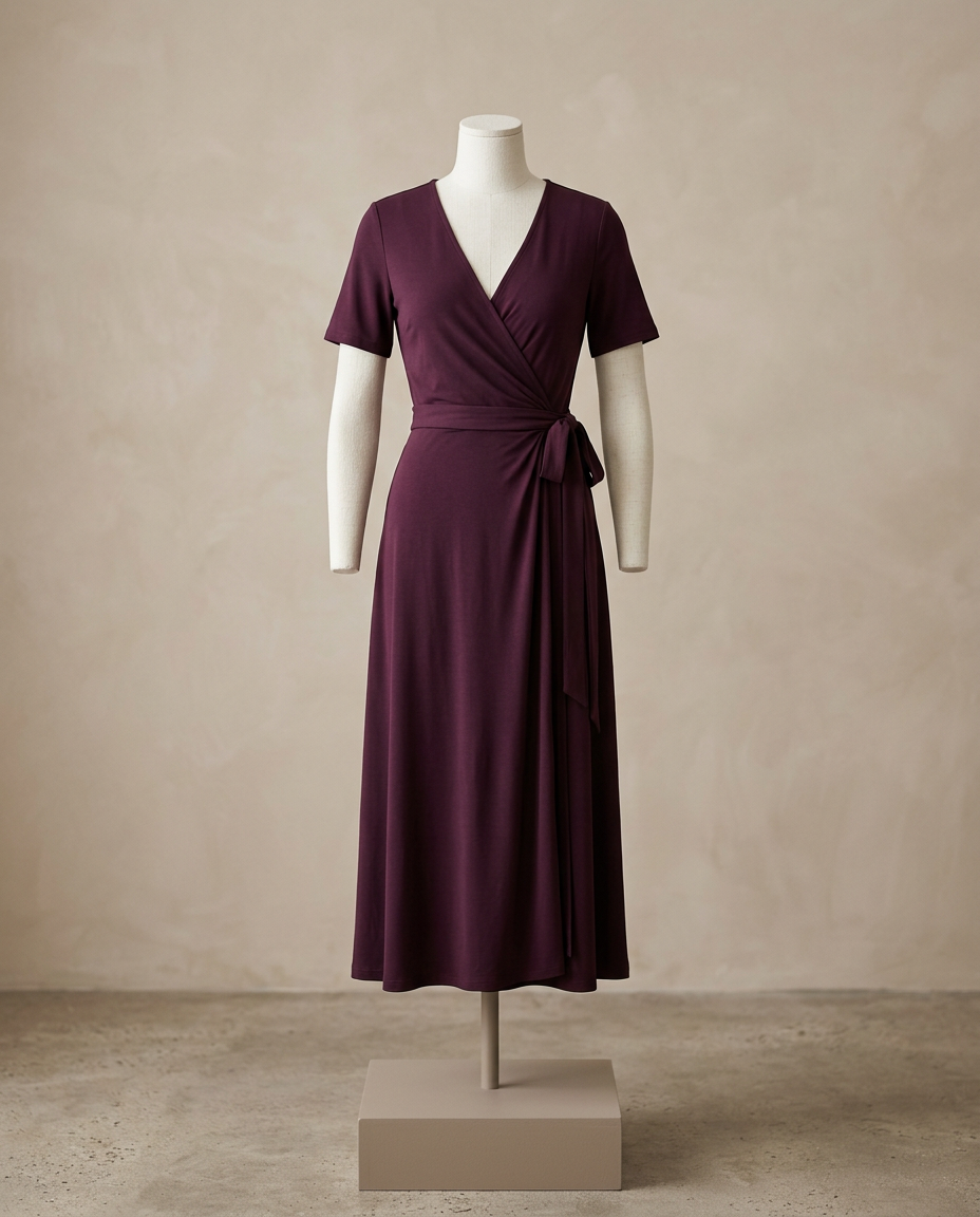 Plum Wrap Midi