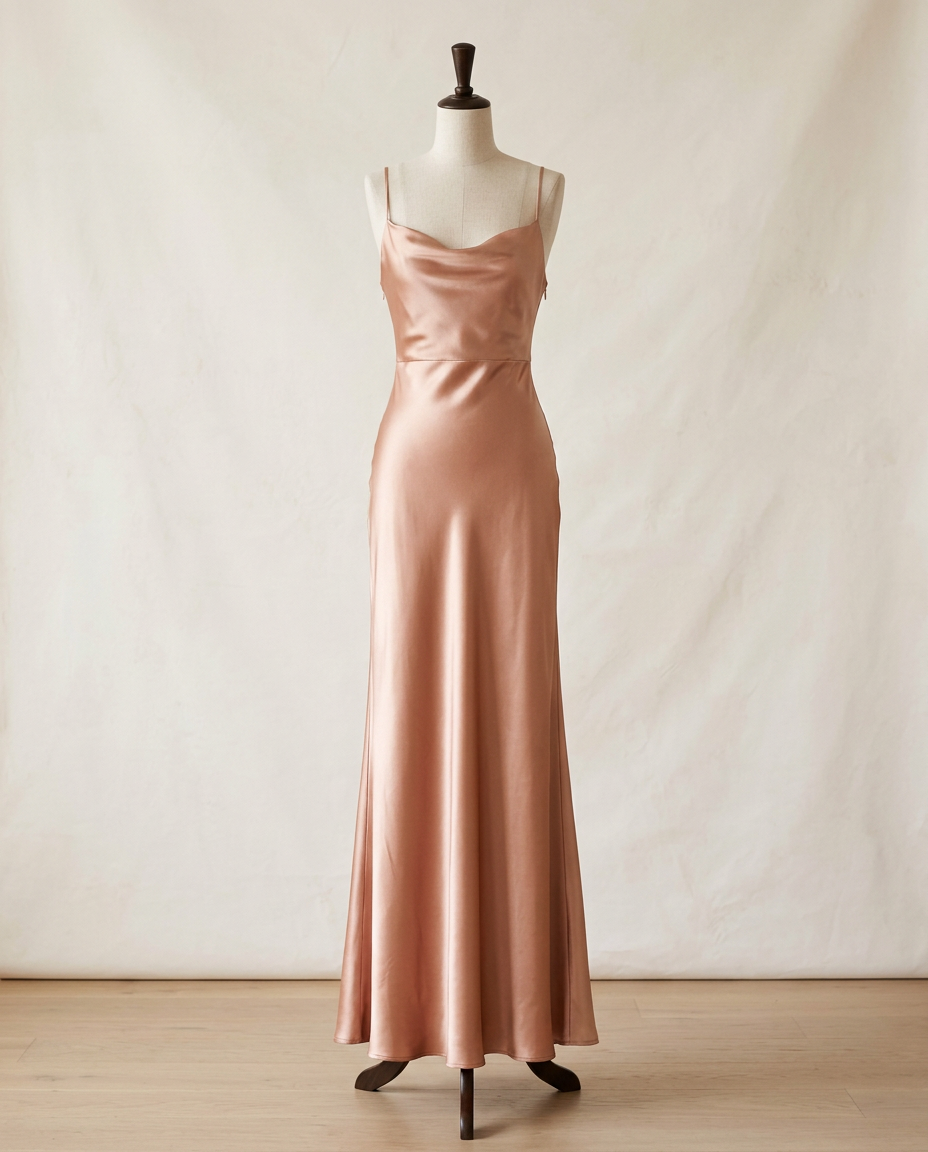 Rose Gold Slip Gown