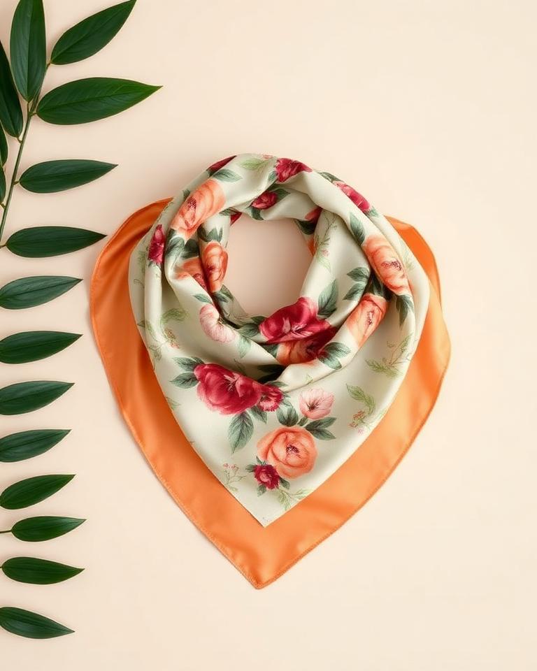 Floral Silk Scarf