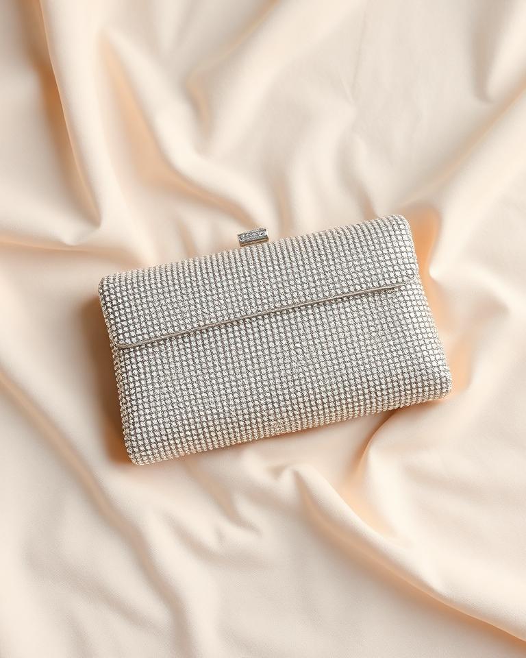 Silver Sparkle Clutch