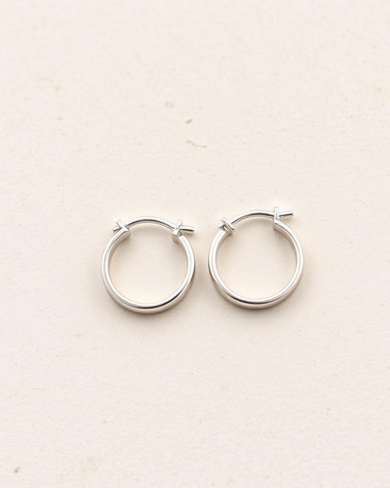 Silver Hoop Earrings
