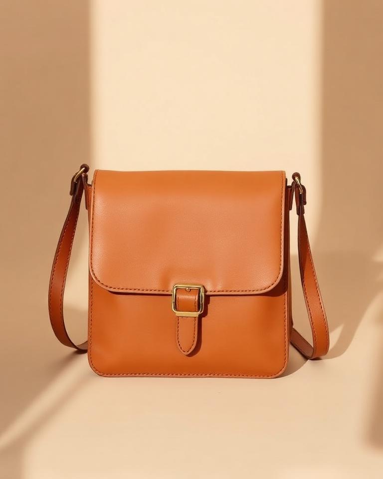 Tan Leather Crossbody