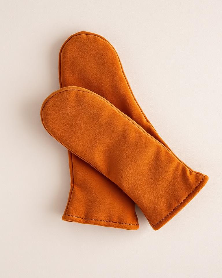 Tan Suede Mittens