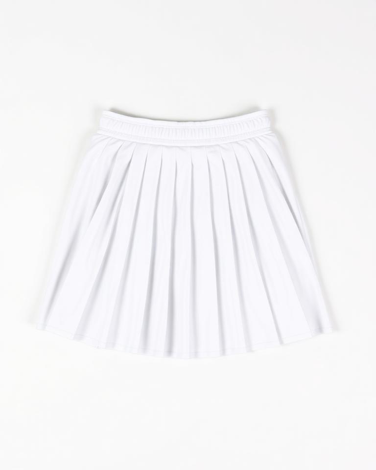 White Pleated Tennis Skort